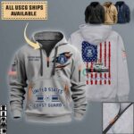uscgc marcus hanna wlm 554quarter zip hoodie aop polo tshirt b0e96