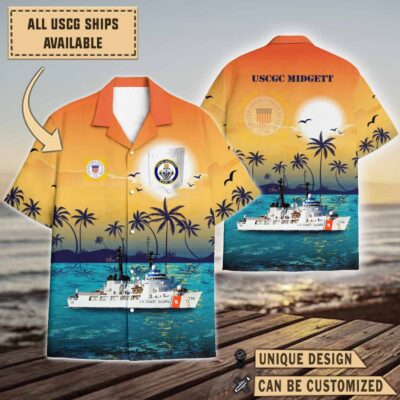 uscgc midgett whec 726sunset hawaiian shirt gemg7