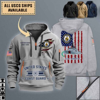 uscgc midgett wmsl 757quarter zip hoodie aop polo tshirt 1jq5h