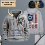 uscgc morris wsc 147quarter zip hoodie aop polo tshirt 36hj8