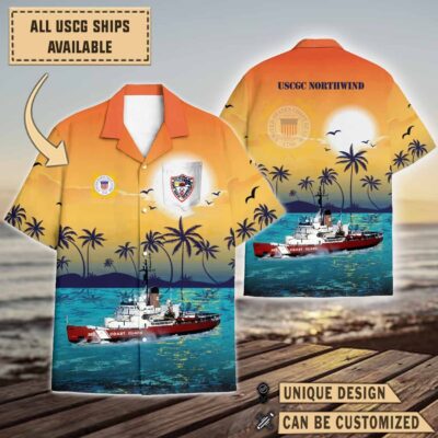 uscgc northwind wagb 282sunset hawaiian shirt fyt3b