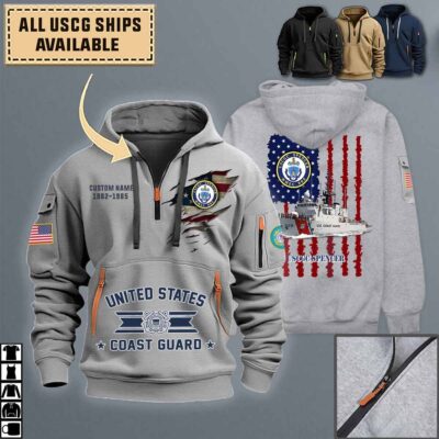 uscgc spencer wmec 905quarter zip hoodie aop polo tshirt p8gi7
