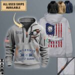 uscgc tampa wmec 902quarter zip hoodie aop polo tshirt 0n0mn
