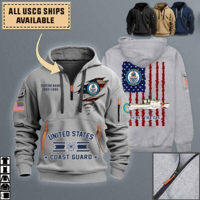 uscgc thetis wmec 910quarter zip hoodie aop polo tshirt 6n6pe