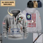 uscgc vigilant wmec 617quarter zip hoodie aop polo tshirt utyeo