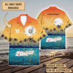 USNS Mercy (T-AH-19)_Sunset Hawaiian Shirt
