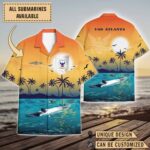 USS Atlanta (SSN-712)_Sunset Hawaiian Shirt