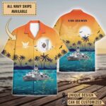 USS Aylwin (FF-1081)_Sunset Hawaiian Shirt