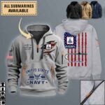 uss baltimore ssn 704quarter zip hoodie aop polo tshirt q79ep