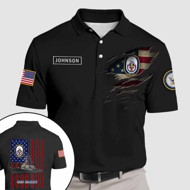 uss barry ddg 52quarter zip hoodie aop polo tshirt n9n51