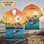 USS Blandy (DD-943)_Sunset Hawaiian Shirt