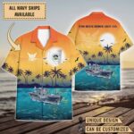 USS Blue Ridge (LCC-19)_Sunset Hawaiian Shirt