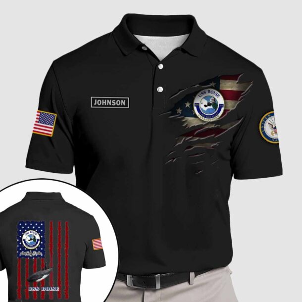 uss boise ssn 764quarter zip hoodie aop polo tshirt xspno