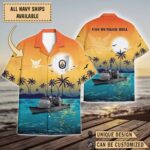 USS Bunker Hill (CG-52)_Sunset Hawaiian Shirt
