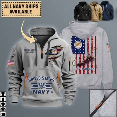 uss canberra cag 2quarter zip hoodie aop polo tshirt pjrrr
