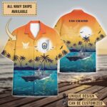 USS Chafee (DDG-90)_Sunset Hawaiian Shirt