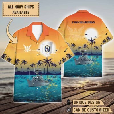 uss champion mcm 4sunset hawaiian shirt r6sp0