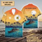 USS Charles F.Adams (DDG-2)_Sunset Hawaiian Shirt