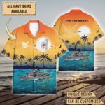 USS Cochrane (DDG-21)_Sunset Hawaiian Shirt