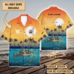USS Cone (DD-866)_Sunset Hawaiian Shirt