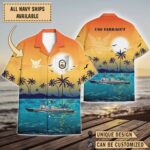 USS Farragut (DDG-99)_Sunset Hawaiian Shirt