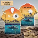 USS Fidelity (MSO-443)_Sunset Hawaiian Shirt
