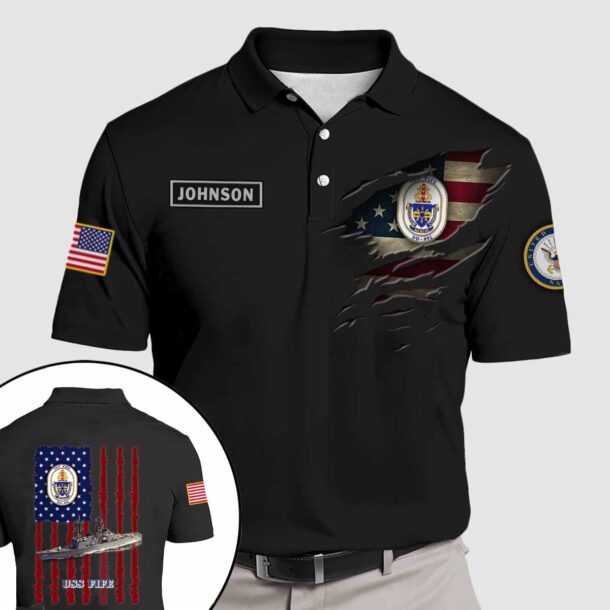 uss fife dd 991quarter zip hoodie aop polo tshirt lzmim