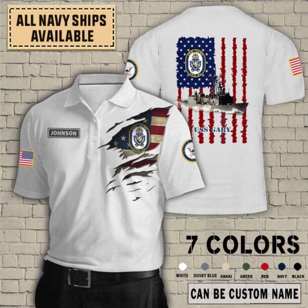 uss gary ffg 51quarter zip hoodie aop polo tshirt 4wppa