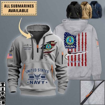 uss gato ssn 615quarter zip hoodie aop polo tshirt d05fw
