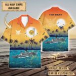 USS Gray (FF-1054)_Sunset Hawaiian Shirt