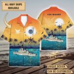 USS Halsey (CG-23)_Sunset Hawaiian Shirt
