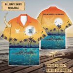 USS Harry E. Hubbard (DD-748)_Sunset Hawaiian Shirt