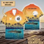 USS Hector (AR-7)_Sunset Hawaiian Shirt