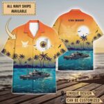 USS Hoist (ARS-40)_Sunset Hawaiian Shirt
