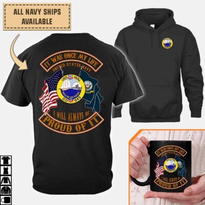 uss hull dd 945cotton printed shirts s628o