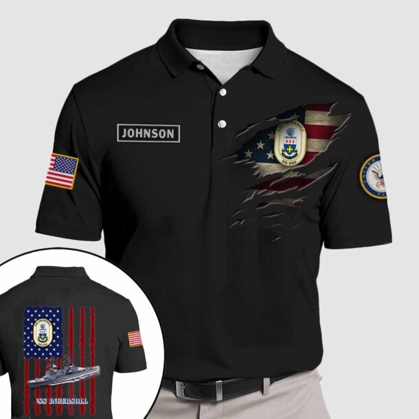 uss ingersoll dd 990quarter zip hoodie aop polo tshirt pt3v4