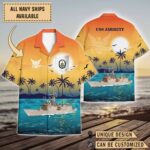 USS Jarrett (FFG-33)_Sunset Hawaiian Shirt