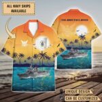 USS John Paul Jones (DDG-53)_Sunset Hawaiian Shirt