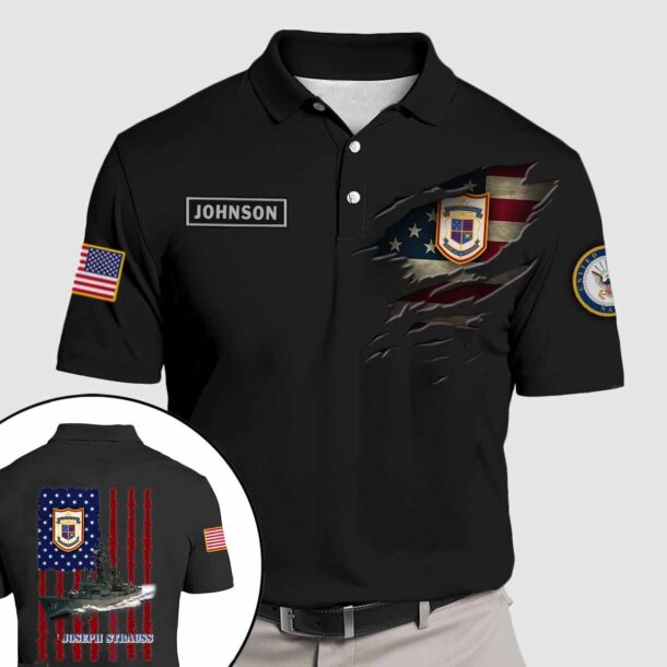 uss joseph strauss ddg 16quarter zip hoodie aop polo tshirt 592e0