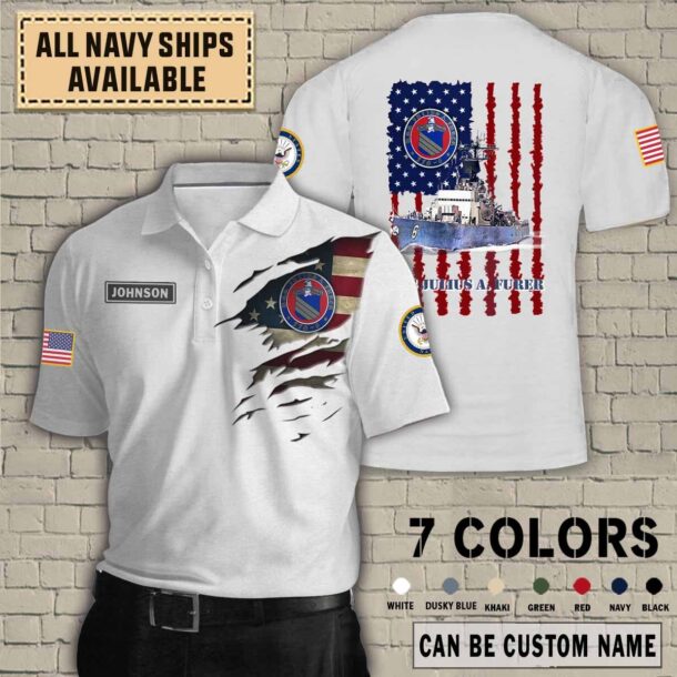 uss julius a furer ffg 6 quarter zip hoodie aop polo tshirt i41s5