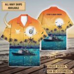 USS Lake Erie (CG-70)_Sunset Hawaiian Shirt