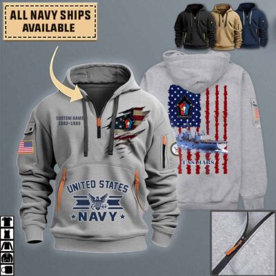 uss mars afs 1quarter zip hoodie aop polo tshirt z0xqb