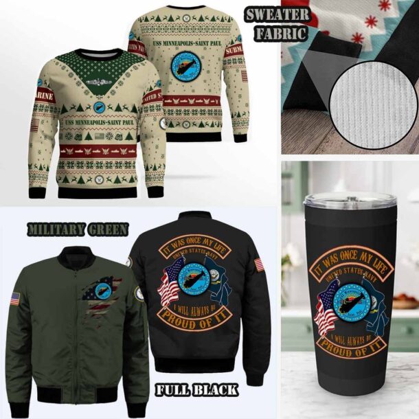 uss minneapolissaint paul ssn 708sweater tribute sets iz3wd
