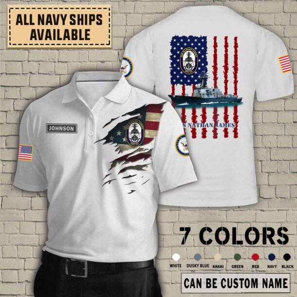 uss nathan james ddg 151quarter zip hoodie aop polo tshirt ecvv8