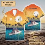 USS O'Brien (DD-975)_Sunset Hawaiian Shirt