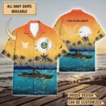 USS O'Callahan (DE_FF-1051)_Sunset Hawaiian Shirt