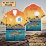 USS Ogden (LPD-5)_Sunset Hawaiian Shirt