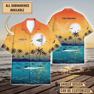 uss omaha ssn 692sunset hawaiian shirt 7jvbn