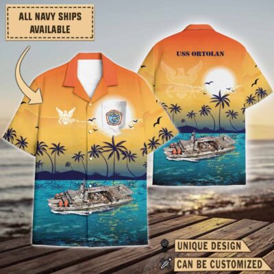 uss ortolan asr 22sunset hawaiian shirt 7bp8q