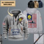 uss parche ssn 683quarter zip hoodie aop polo tshirt 6ppu9